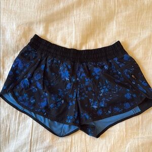 Lululemon Athletica Black and Blue Athletic Shorts